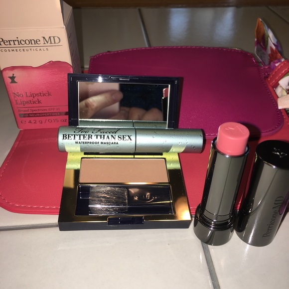 Estee Lauder Other - E.L. bronzer, Too Faced mascara, Perricome,MD lip.
